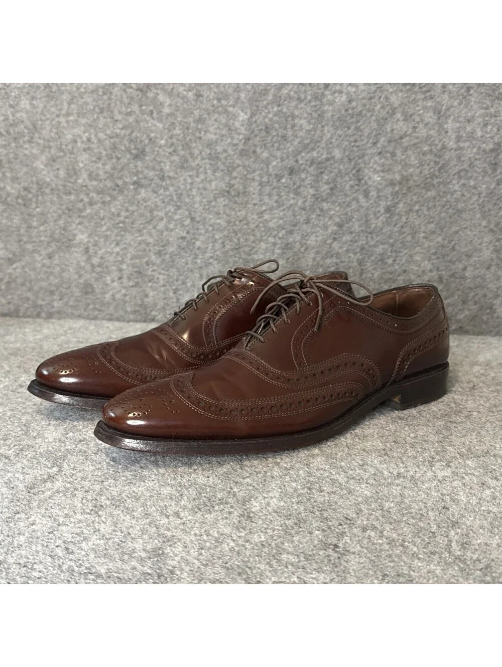 Excellent Condition | Allen Edmonds | Brown Leather Wingtip McKallister Size 12A